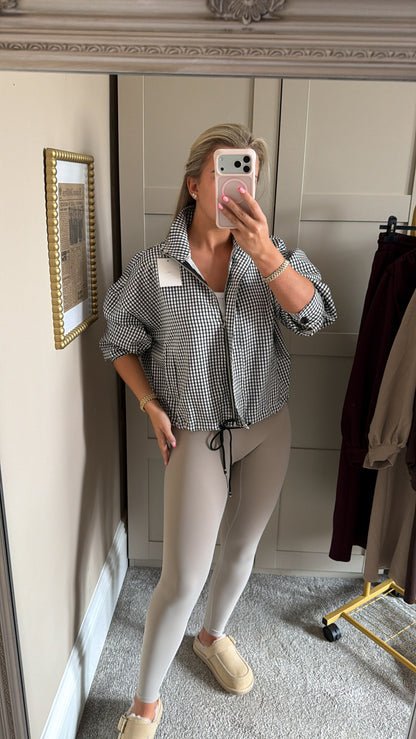Black Gingham Jacket