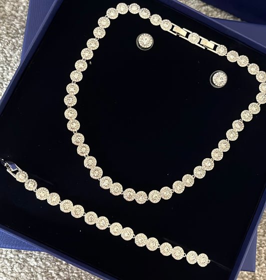 Tennis style Necklace, bracelet and earrings PRE ORDER 18-21 days delivery