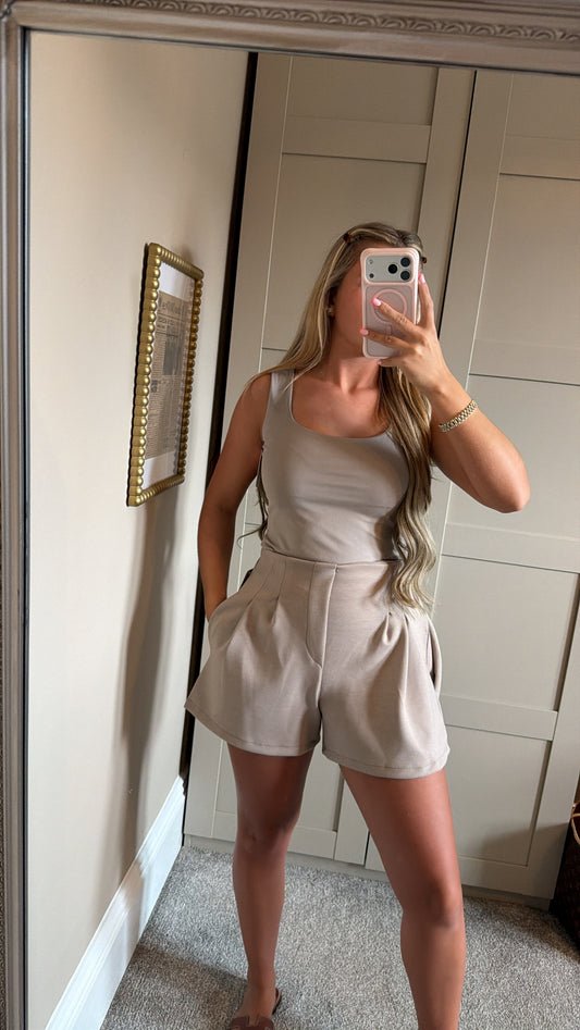 Women’s Taupe Vest Top