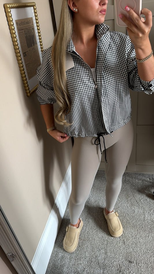 Black Gingham Jacket