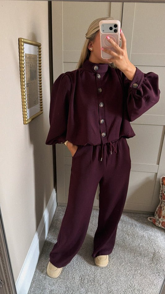 Burgundy Lounge Set