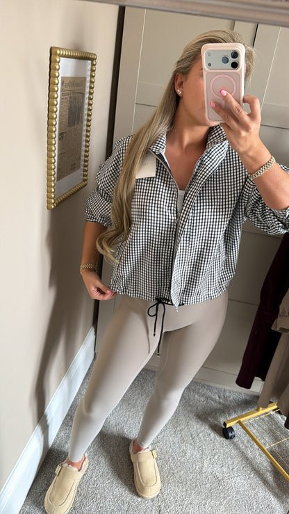 Black Gingham Jacket