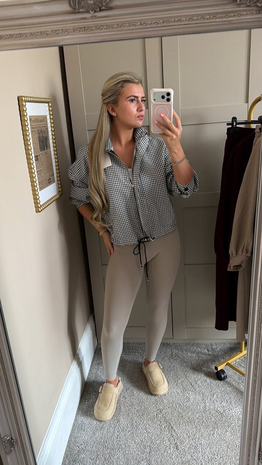 Black Gingham Jacket
